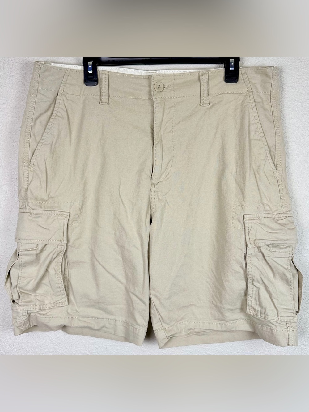 Old Navy Lived In Cargo Shorts Men’s 36 Built In Flex Stone’s Throw Khaki Tan